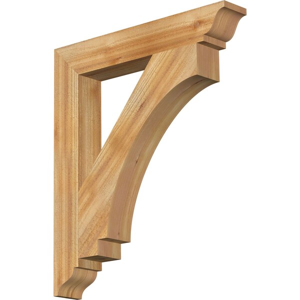 Ekena Millwork Imperial Traditional Rough Sawn Bracket, Western Red Cedar, 4"W x 26"D x 30"H BKT04X26X30IMP01RWR - main